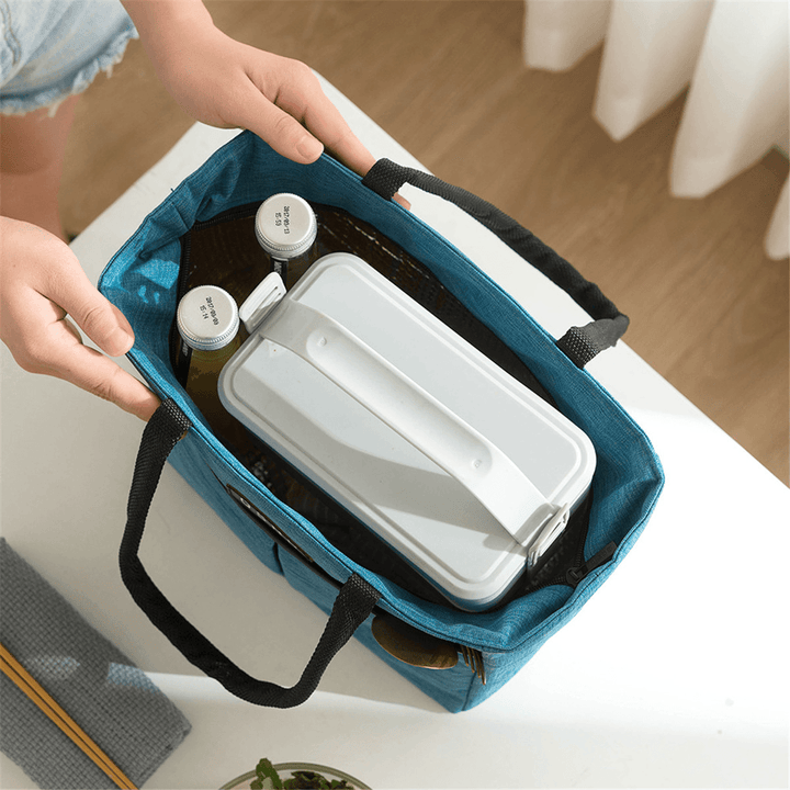 Portable Insulated Lunch Bag Lunch Container Cooler Bag Kids Lunch Box Thermal Case Pouch School Food Box - MRSLM