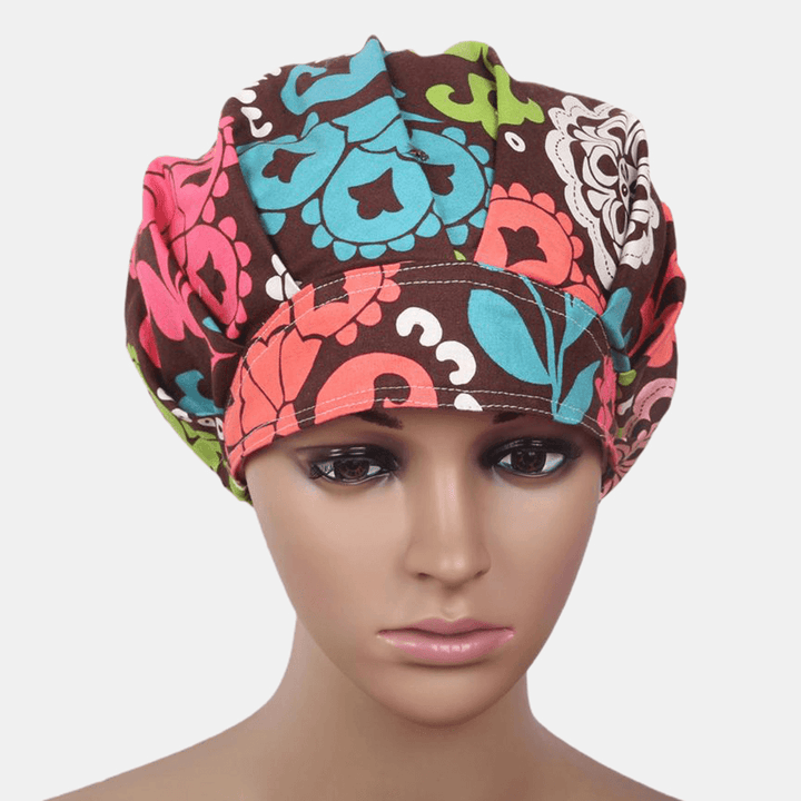 Surgical Scrub Hat Cap Bouffant Print Theme Fabric Medical - MRSLM