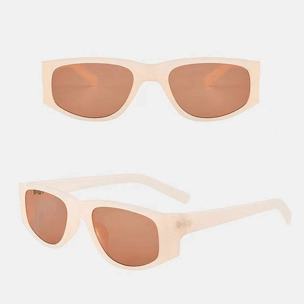 Unisex Retro Full Frame Sunshade Glasses PC Frame Polarized UV Protection Retro Fashion Sunglasses - MRSLM