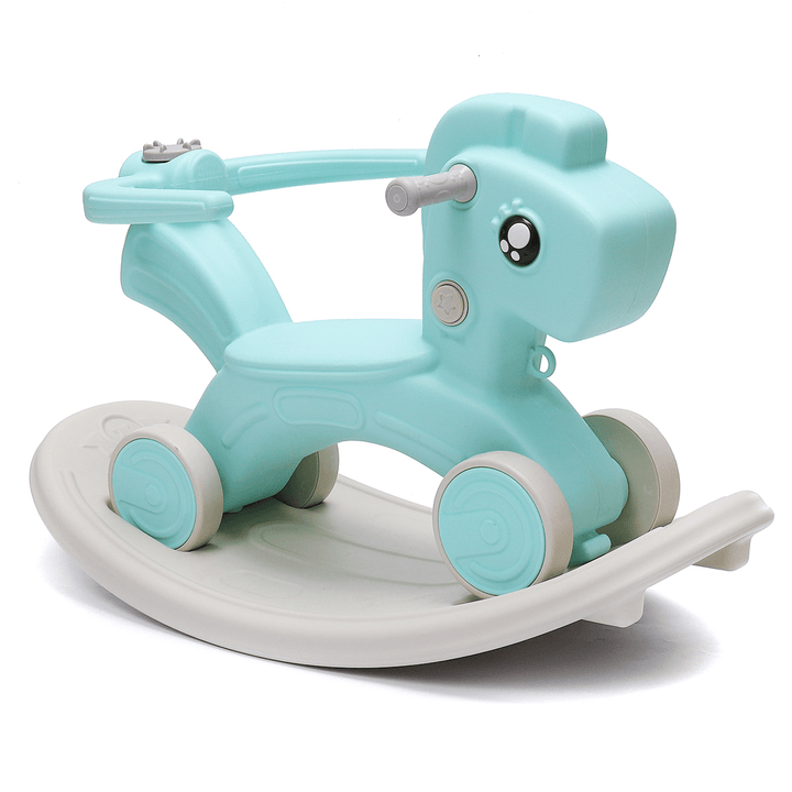 2 in 1 Toddler Little Rocking Horse Baby Walker Ride on Toy Kids Rocker Small Household Kindergarten Chair Supplies - MRSLM