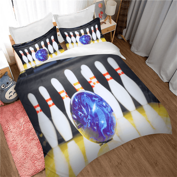 3D Printed Football Basketball Bowling GA Bedding Set Bedlinen Duvet Cover Pillowcases for Bedding Set - MRSLM