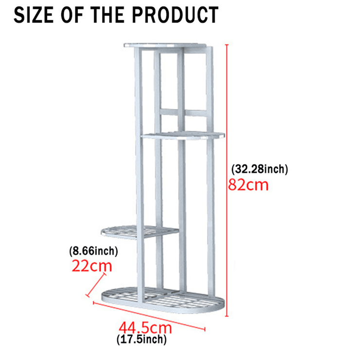 5 Tier Tall Plant Stand Rack Multiple Flower Pot Holder Shelf for Indoor Outdoor - MRSLM