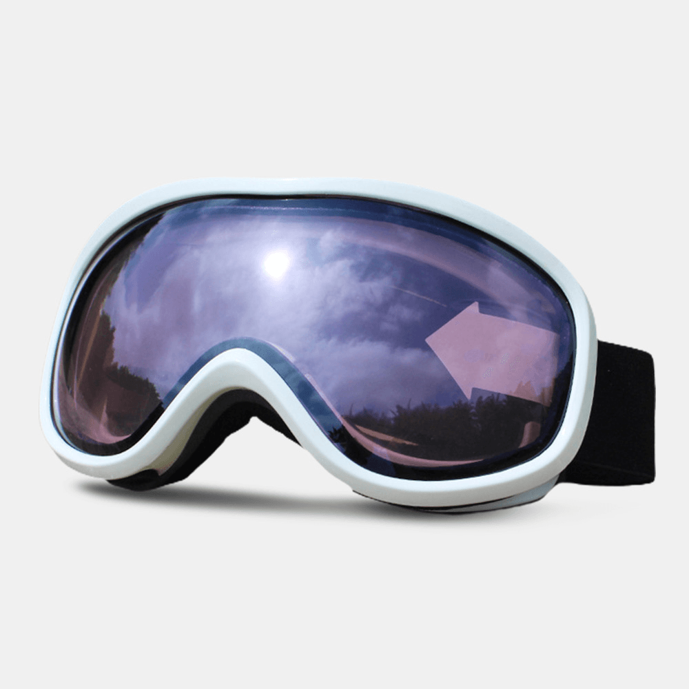 Unisex Double-Layer Ski Goggles Large Field of View Spherical Professional Dual-Lens Anti-Fog Windproof Goggles - MRSLM