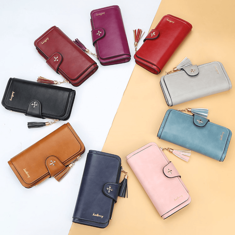 Multi-Slots Long Wallet Card Phone Holder Purse for Women - MRSLM