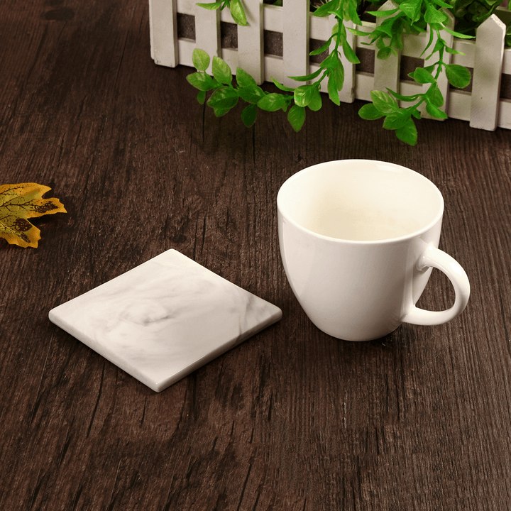 3 Pattern Marble Ceramic Texture Drink Coffee Tea Cup Mat Anti-Slip Cup Mat - MRSLM