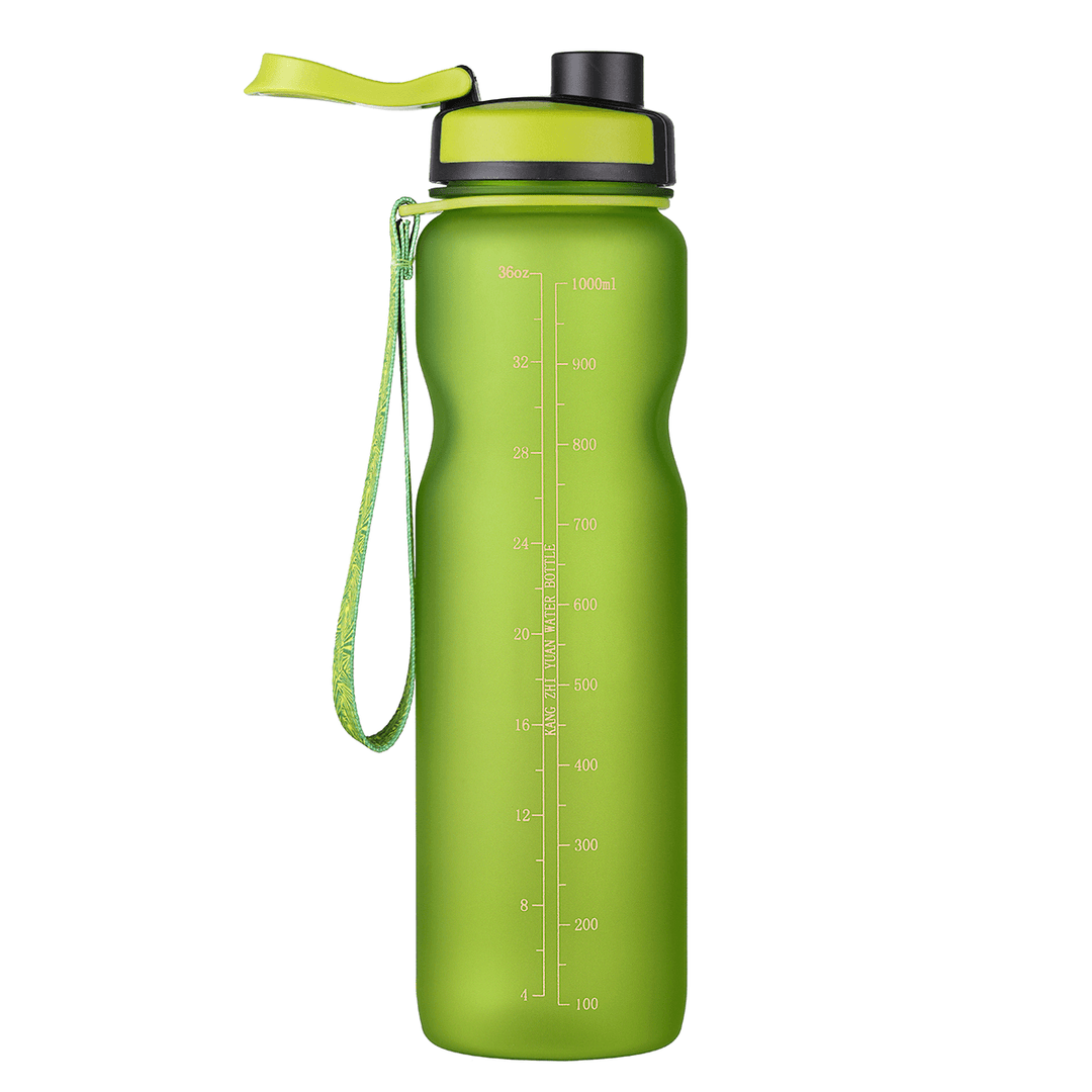 1L Water Bottle BPA Free Leak Proof Flip Top Sport Bike Drinking Bottle Outdoor Cycling Camping - MRSLM