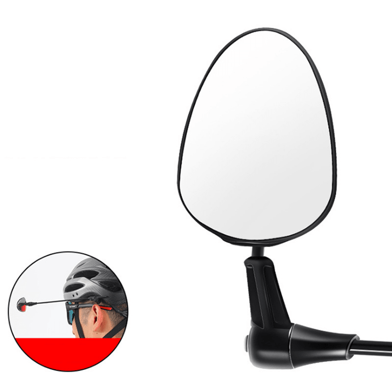 WEST BIKING Bicycle Helmet Mirrors Mini Reflector Flat Mirror Multi-Angle Adjustable Outdoor Cycling Equipment - MRSLM