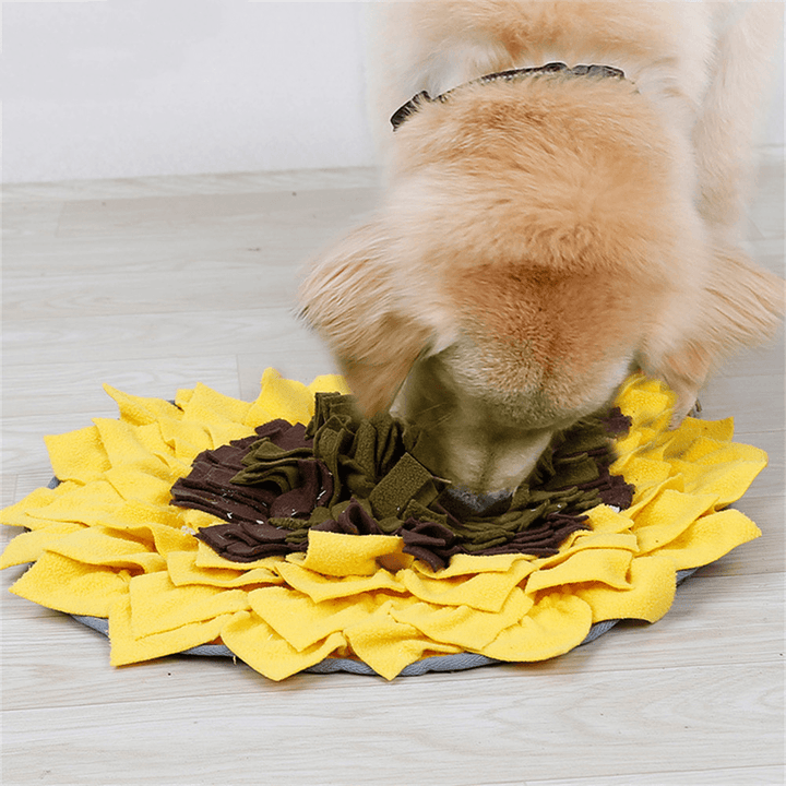 Doglemi Dog Snuffle Mat Dog Training Pet Mat Encourages Natural Foraging Durable Dog Nosework Mat Skills - MRSLM