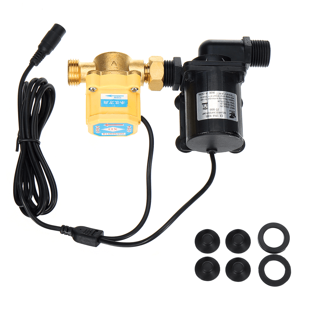 24V DC Water Pump with Water Flow Switch Solar Water Heater Booster Pump for Bathing Machine - MRSLM