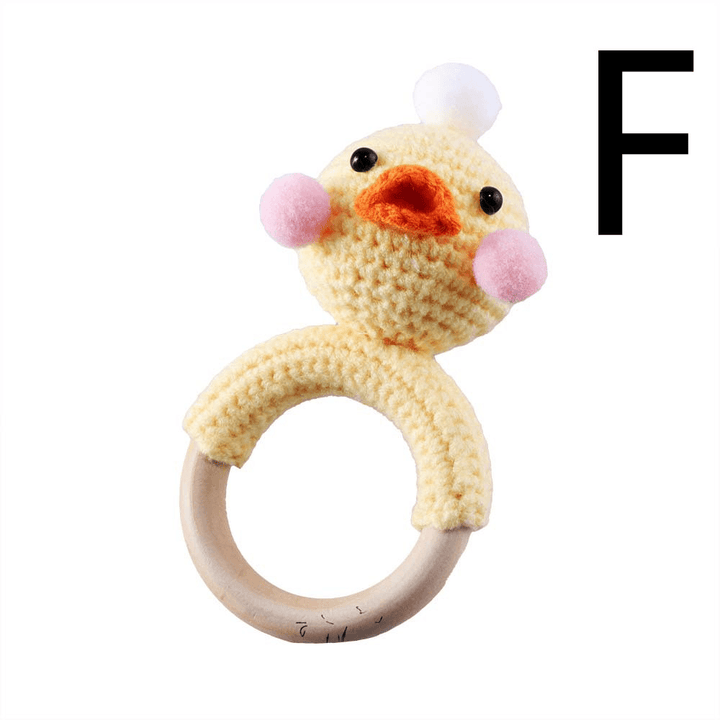 Baby Knitted Rattle Bell Ring Sounding Rattle Toy - MRSLM