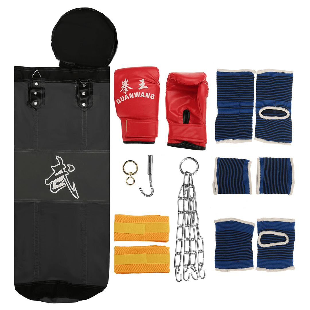 9 in 1 Double Support Hanging Boxing Sandbags Sparring Training Sandbags Oxford Cloth Household Men and Women - MRSLM