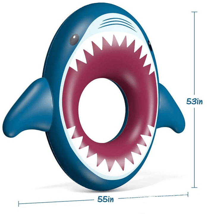 Big Mouth Shark Inflatable Swimming Circle Adult Children'S Swimming Circle - MRSLM