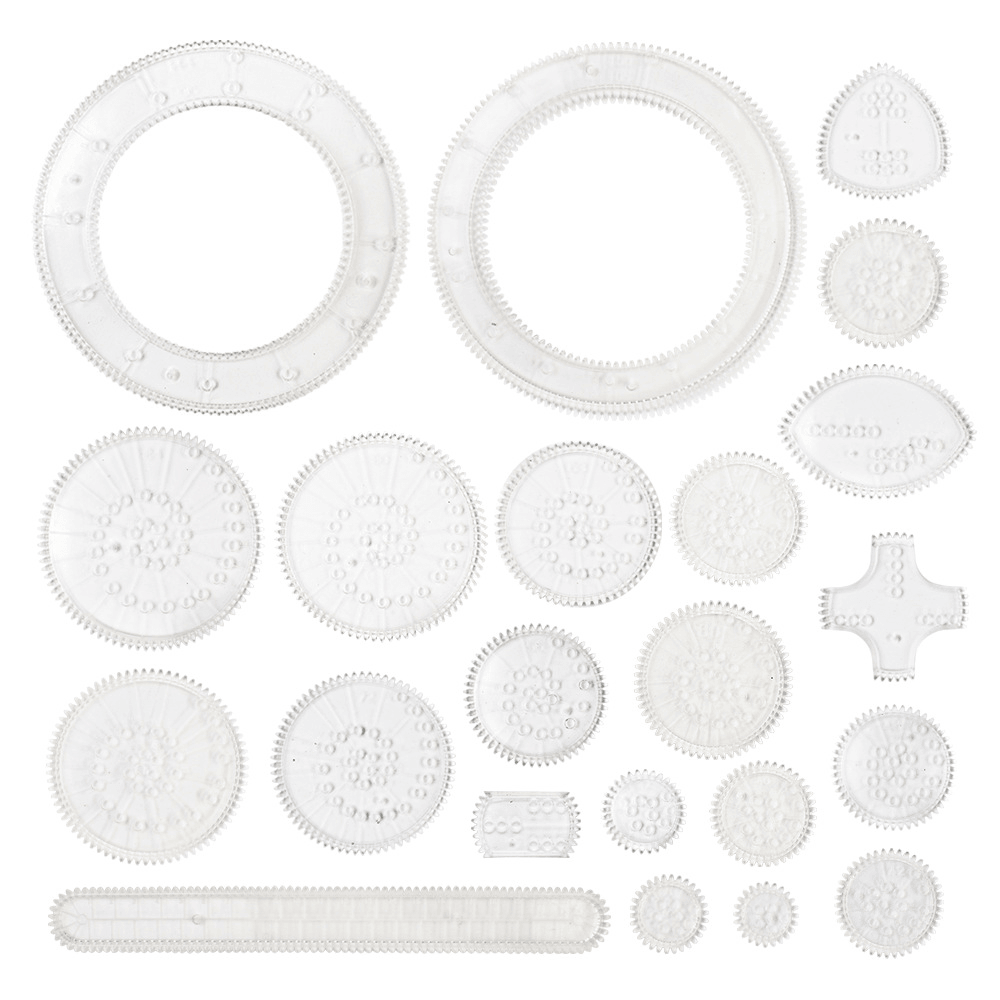 Template Ruler Intelligence Stationery Drawing Wanhua Ruler Set - MRSLM