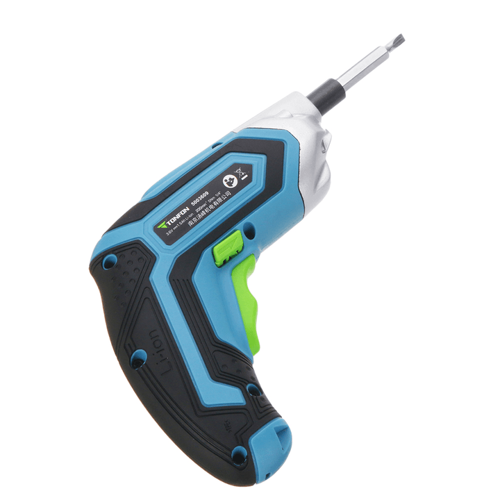 Tonfon 3.6V Cordless Electric Screwdriver USB Rechargable Power Screw Driver with Screw Bits - MRSLM