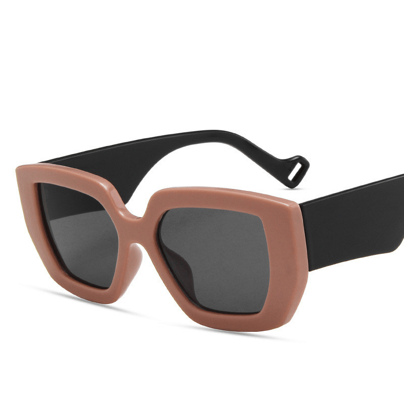 Side Sunglasses Personality Polygon Contrast Sunglasses Retro Sunglasses - MRSLM