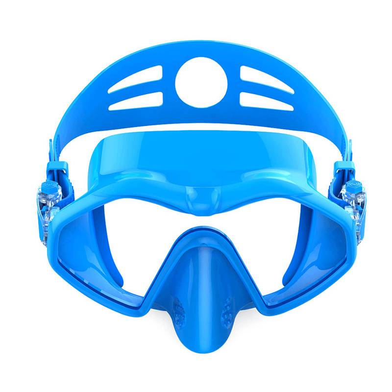 Hhaosport M6113 Diving Mask Snorkel Mask Adjustable Silicone Free Diving Anti-Leak Anti-Fog Diving Goggles Swimming Mask - MRSLM