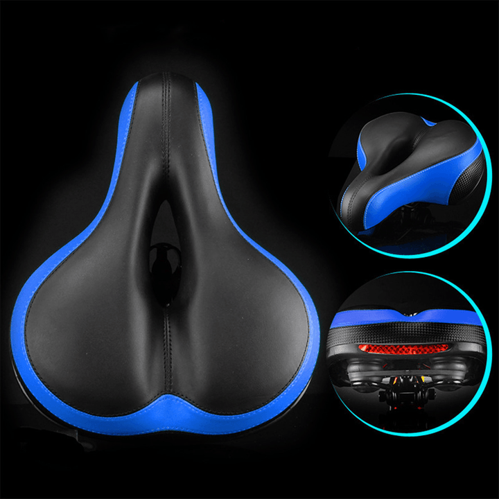 BIKIGHT PU Waterproof Vibration Damping Anti-Slip Abrasion Resistant Comfortable Universal Fit Saddle Bike Saddles - MRSLM