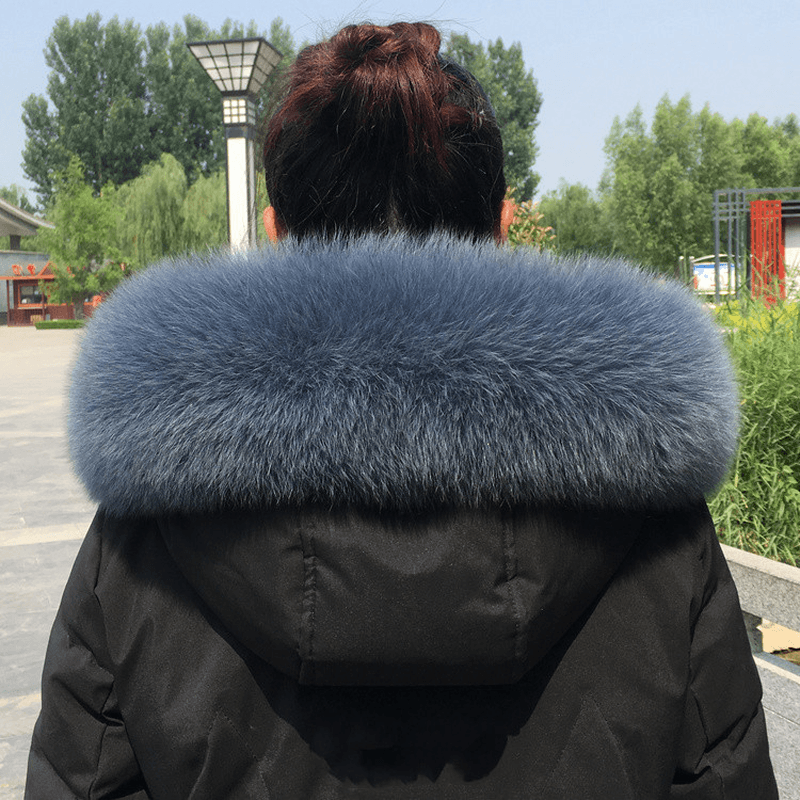 Collar Real Fur Men and Women Autumn and Winter Scarf Neck - MRSLM