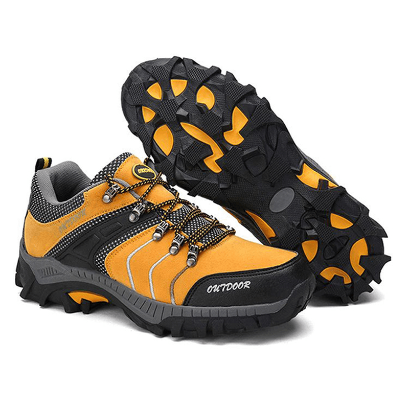 Men Breathable Wear Resistance Outsole Outdoor Hiking Athletic Shoes - MRSLM