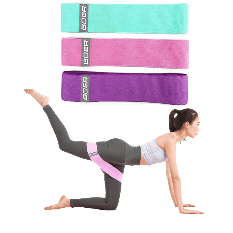 3Pcs/Set Home Fitness Resistance Bands Sport Gymnastics Training Body Shaping Yoga Belt - MRSLM