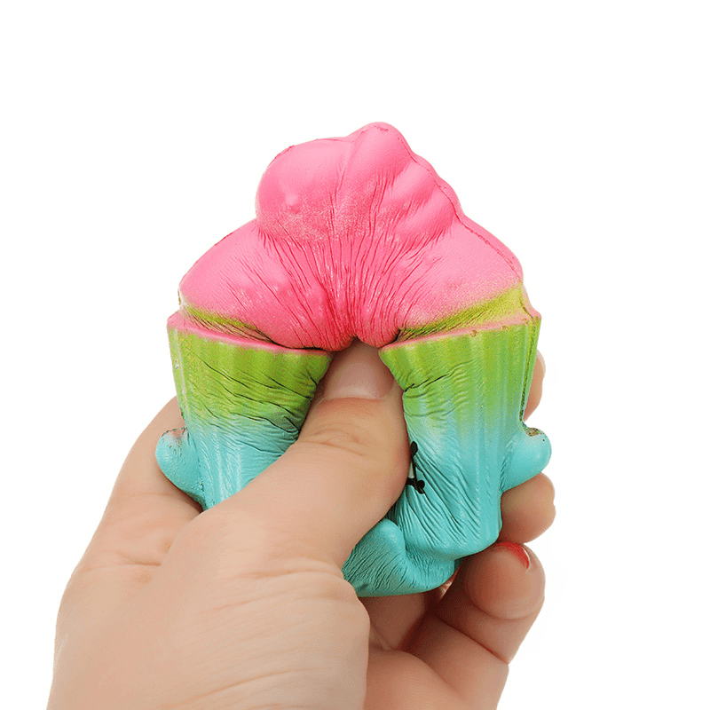 2Pcs Cream Cake Squishy 6.5*3.5Cm Slow Rising Soft Collection Gift Decor Toy - MRSLM