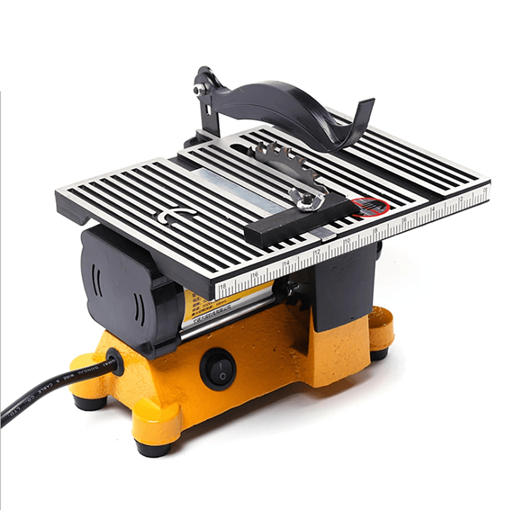 4Inch 220V Multifunction Mini Table Saw Bench Saw for Cutting Wood Copper Glass Ceramic Tile Cutter Aluminium Cutting Wood Lathe - MRSLM