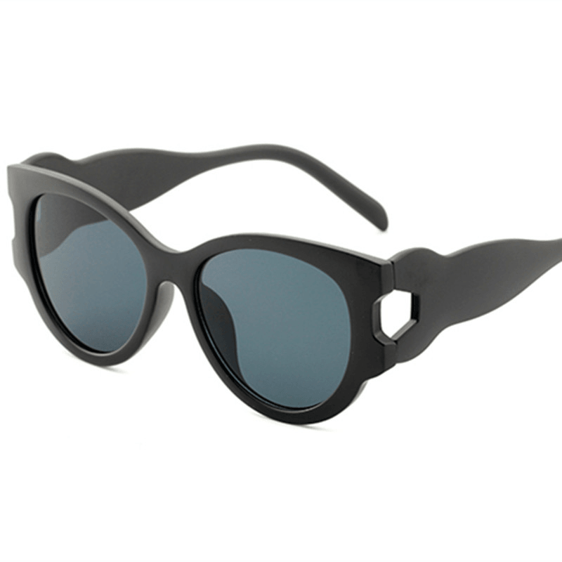 Women'S Large Frame Multicolor Stitching Sunglasses - MRSLM