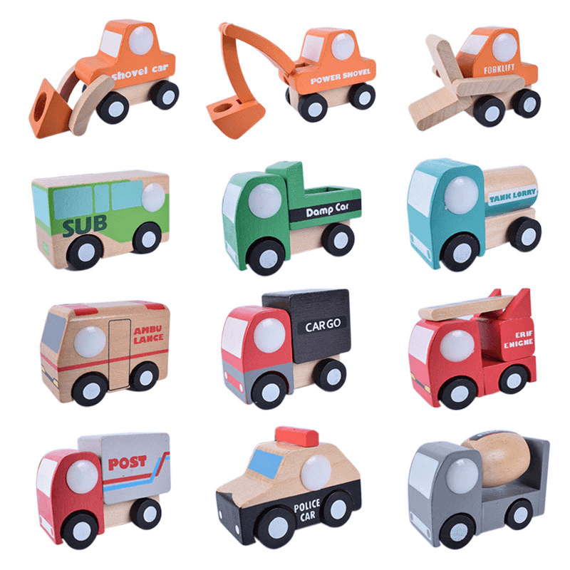 Twelve Pieces of Children'S Mini Cement Truck Set - MRSLM