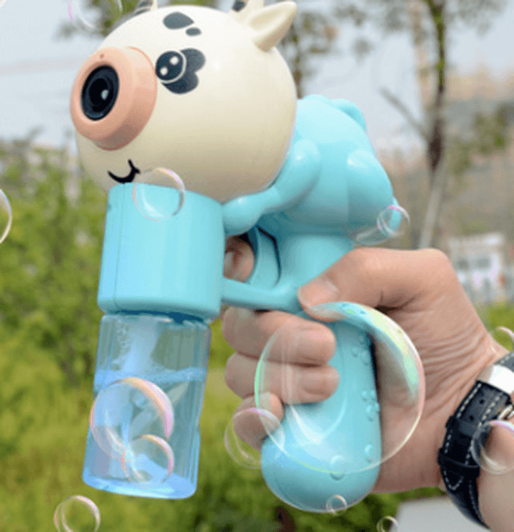 Children'S Dolphin Bubble Gun Toy Light Music Electric Bubble Camera Children'S Day Toy - MRSLM