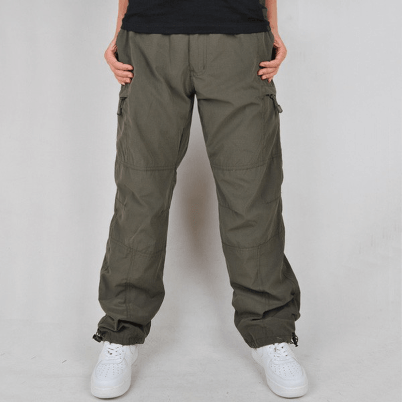 Mens Winter Outdoor Sports Trousers Military Tactical Thick Warm Cargo Pants - MRSLM