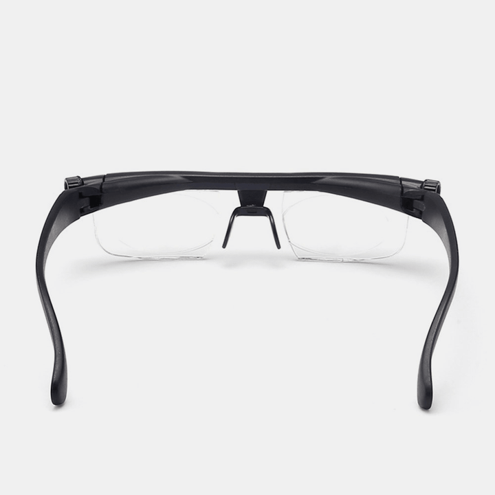 Unisex Half Frame Adjustable Degree Glasses Focal Length Adjustment Myopia Reading Glasses Selt-Adjusting Glasses - MRSLM