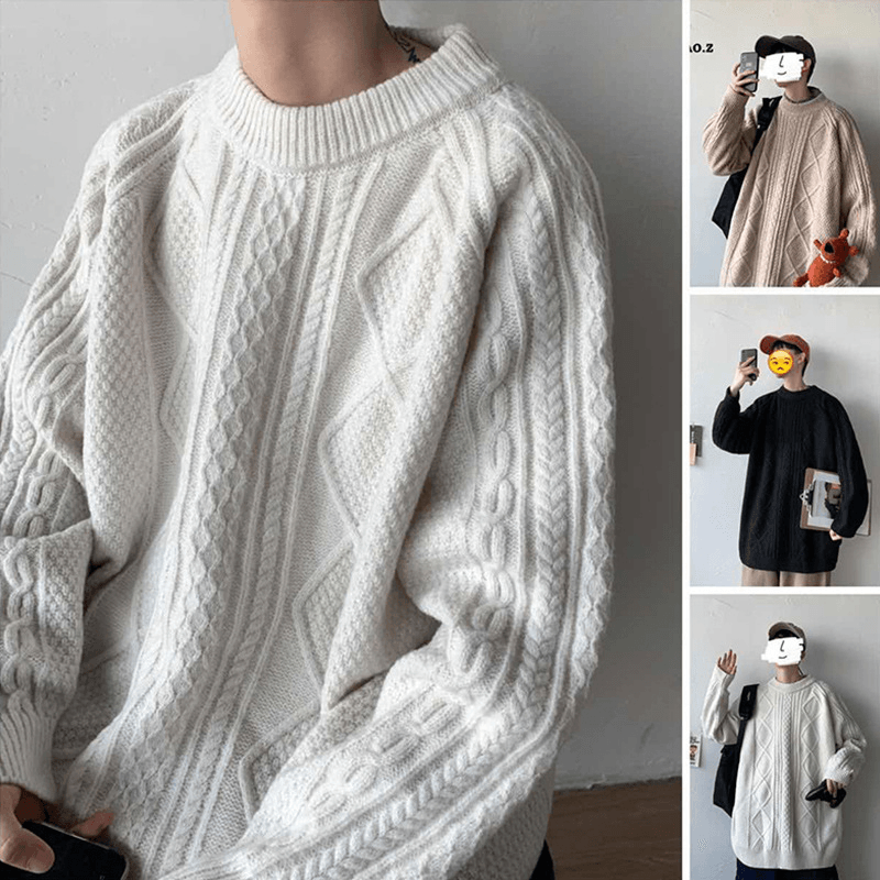 Sweater Boy Loose All Match Lazy Wind Sweater - MRSLM