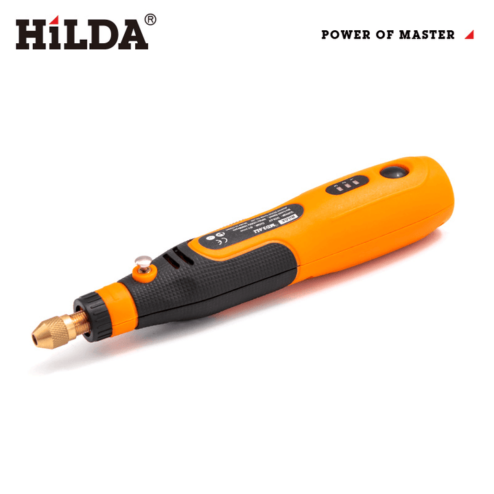 HILDA 3.6V Mini Grinder Polisher Tool Li-Ion Battery Drill Polishing Grinding Sanding Engraving Tool 3Mm Dia - MRSLM