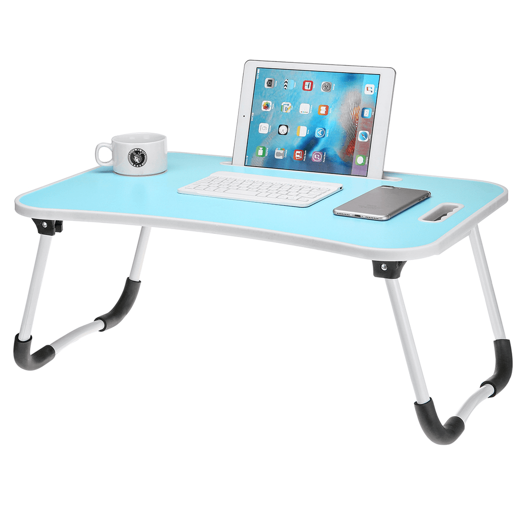 Foldable Laptop Lap Tray Folding Desk Computer Table Sofa Notebook Breakfast Bed - MRSLM