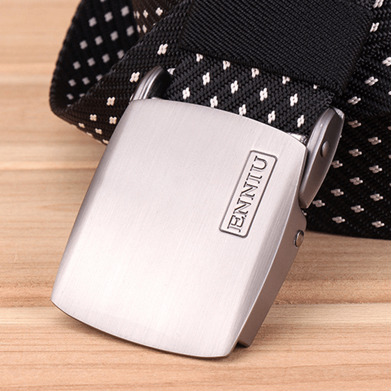 Canvas Web Belts for Men with Alloy Automatic Buckle - MRSLM