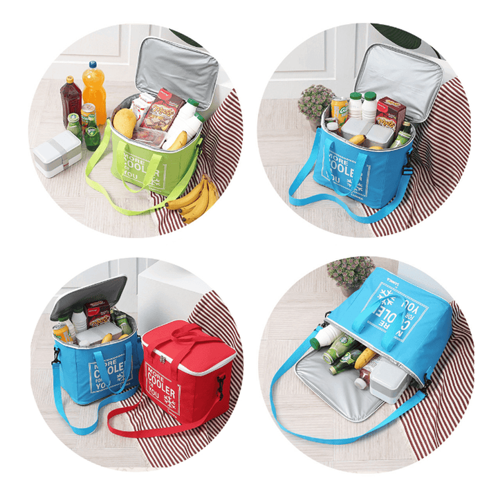 6L Outdoor Portable Insulated Thermal Cooler Bag Picnic Lunch Box Food Container Pouch - MRSLM