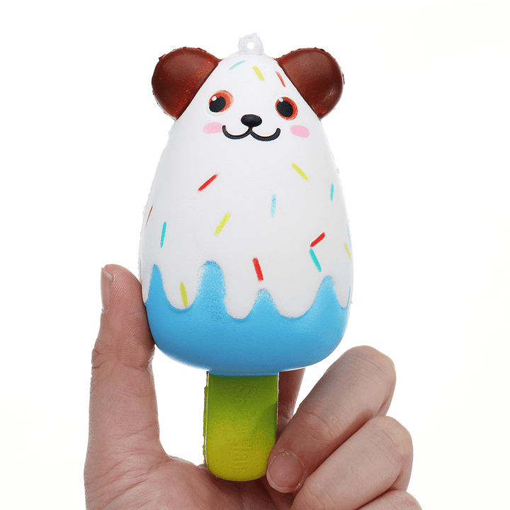 Sanqi Elan Bear Popsicle Ice-Lolly Squishy 12*5.5CM Licensed Slow Rising Soft Toy with Packaging - MRSLM