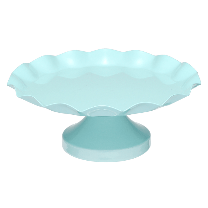 3 Size Blue round Cake Cupcake Stand Pedestal Dessert Holder Wedding Party Decorations - MRSLM