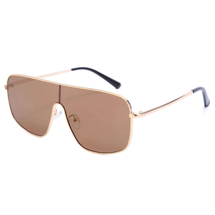 One-Piece Sunglasses Female Personality Color Glasses Ins Street Fashion Trendy Sunglasses - MRSLM