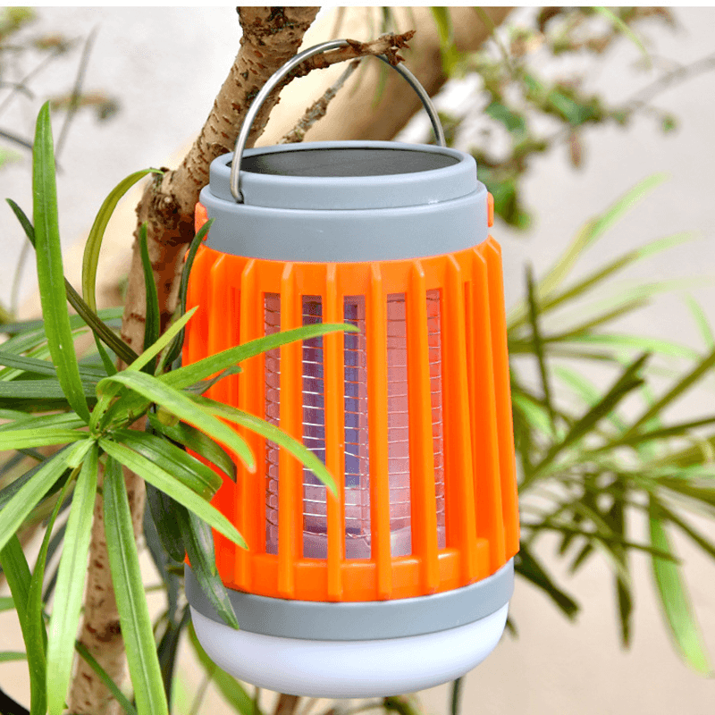 Ipree® 3.7V LED USB Solar Mosquito Killer Lamp Bulb Dispeller Repeller Electric Bug Insect Repellent Zapper Pest Trap Light Outdoor Camping - MRSLM