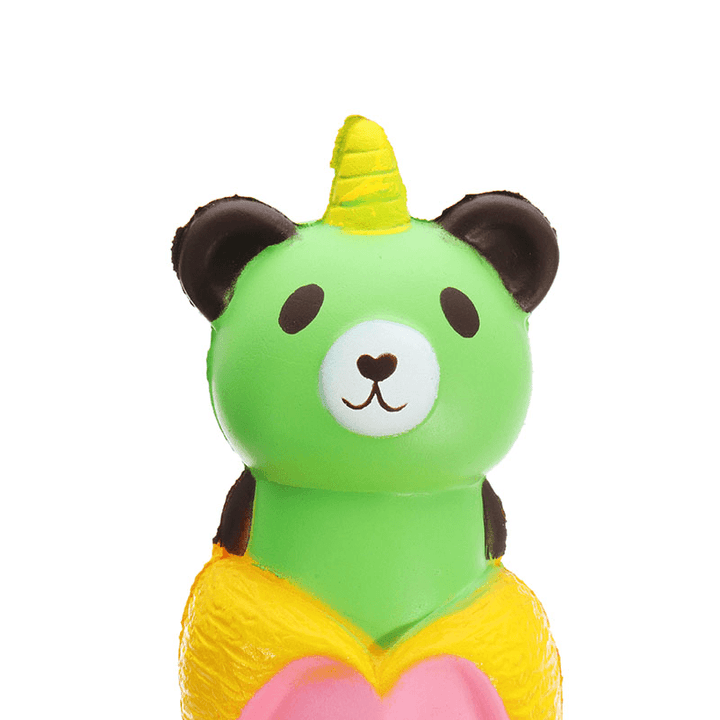 Sanqi Elan Banana Bear Squishy 18*6Cm Slow Rising with Packaging Collection Gift Soft Toy - MRSLM