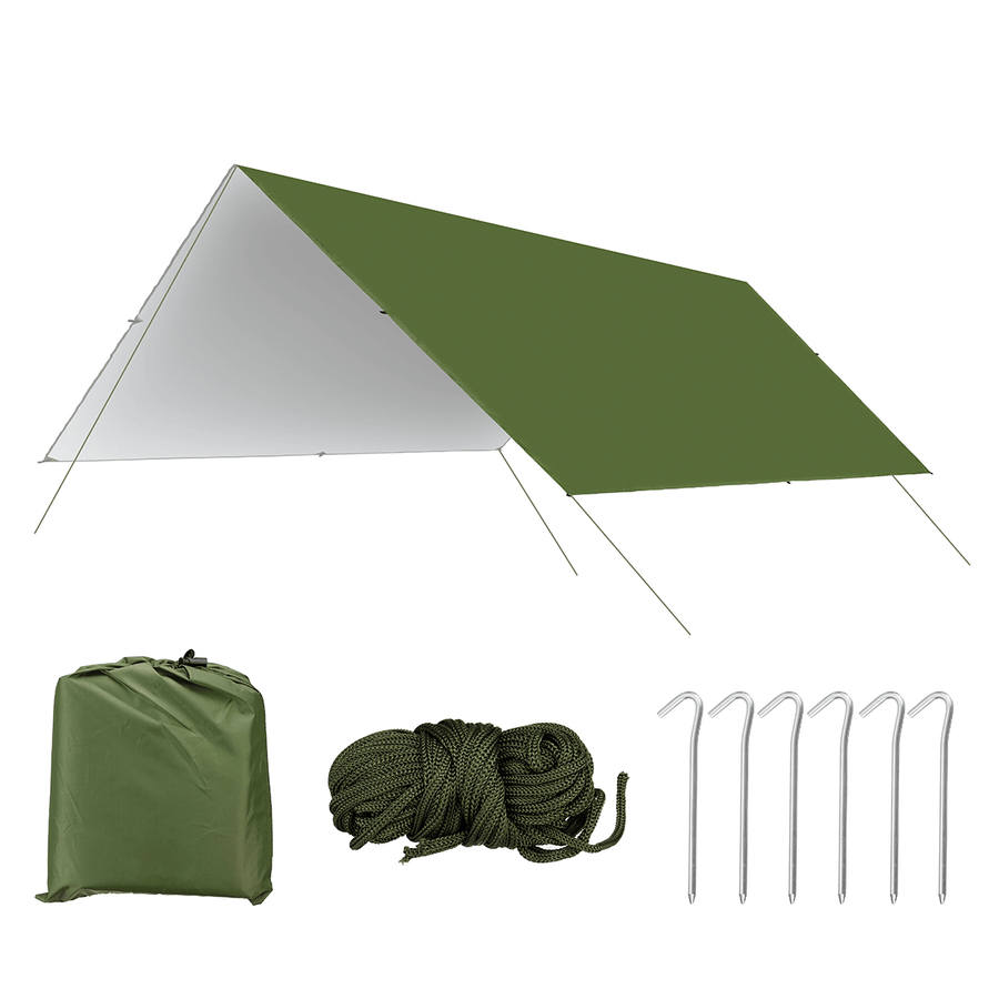 3X3M Awning Waterproof Canopy Sunshade Hammock Rain Beach Sun Shelter Camping Tent - MRSLM