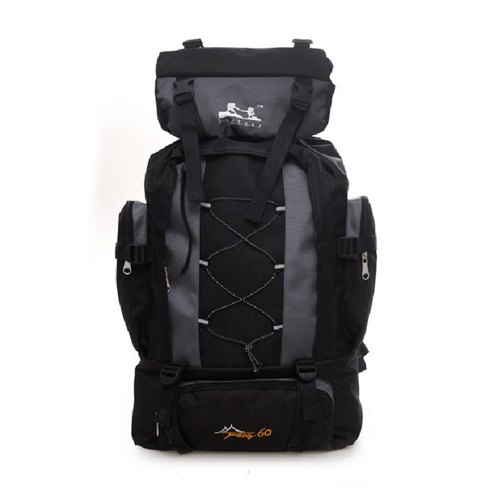 60L Nylon Backpack Waterproof Sports Travel Hiking Climbing Shoulder Bag Unisex Rucksack - MRSLM