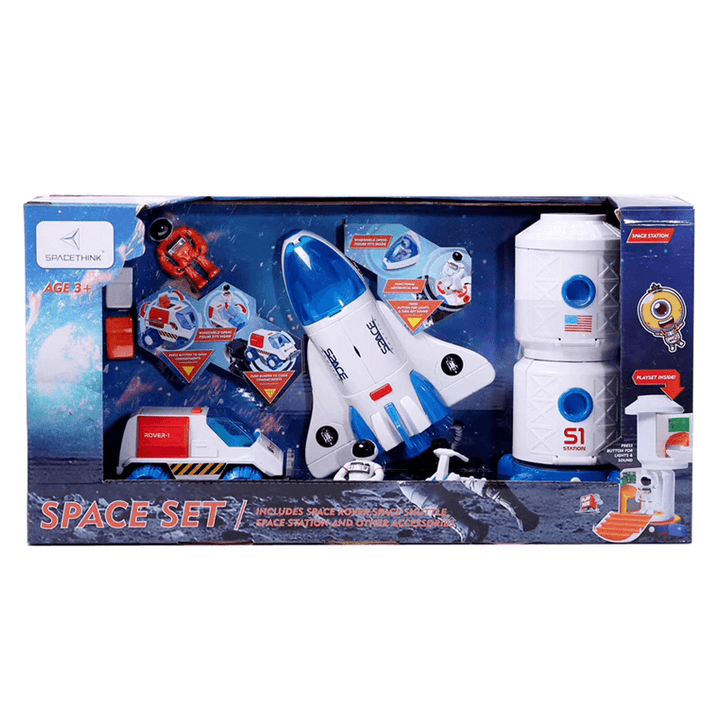 Aerospace Manned Rocket Model Space Shuttle Space Station Three in One Educational Toys - MRSLM