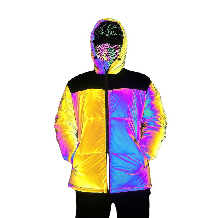 Yellow Stitching Colorful Reflective Cotton Clothing - MRSLM