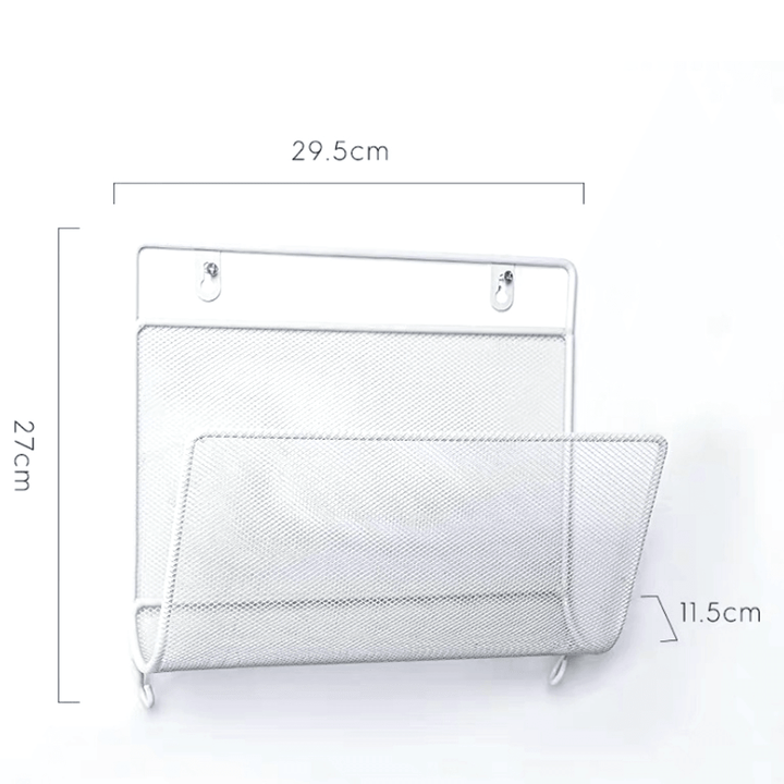 Wall Shelf Metal Floating Shelving Home Decorative Storage Wall Mounted Rack Bookshelf - MRSLM