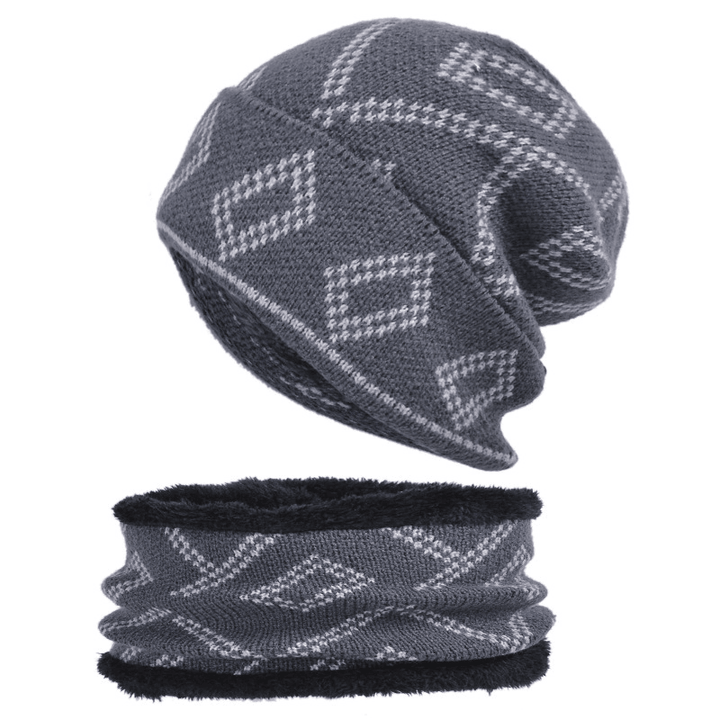 Hedging Hat with Thick Square Pattern to Keep Warm - MRSLM