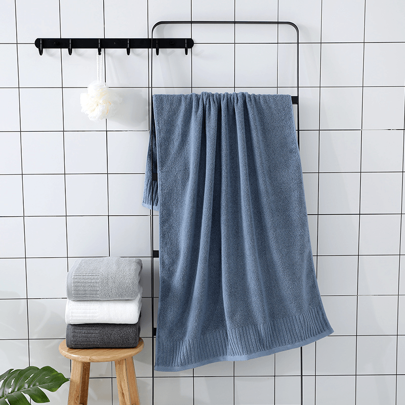 Bath Towel Face Towel Bath Sheets 100% Cotton Material Soft and Comfortable 70X140CM Four Colors - MRSLM