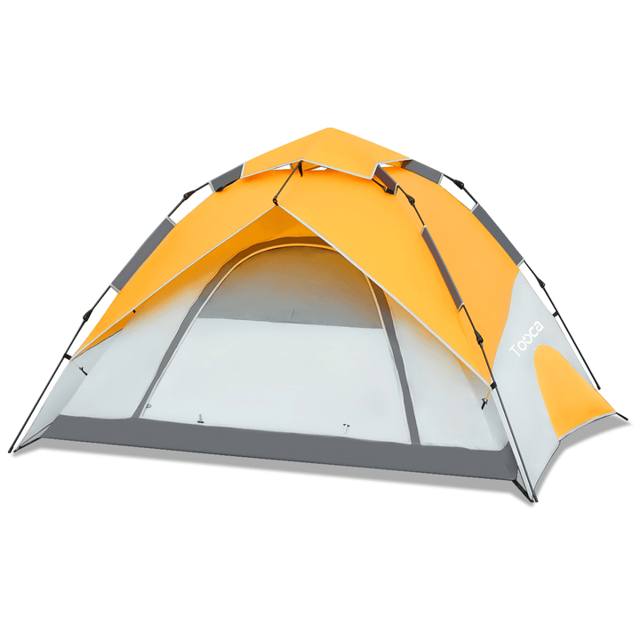 Tooca 4 Person Camping Tent Instant Set up Automatic Dome Tent Waterproof Windproof Outdoor Camping Sun Protection Shelters - MRSLM