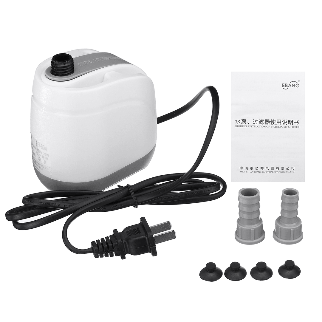 5/8/15/25/40W Aquarium Water Pump Submersible Fish Pond Tank Waterfall Sump - MRSLM